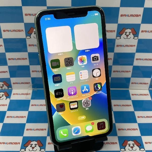 iPhone11 Apple版SIMフリー 128GB MWM62J/A A2221 グリーン