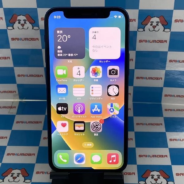 iPhone12 mini Apple版SIMフリー 64GB MG6K3LL/A A2176 美品 ブルー
