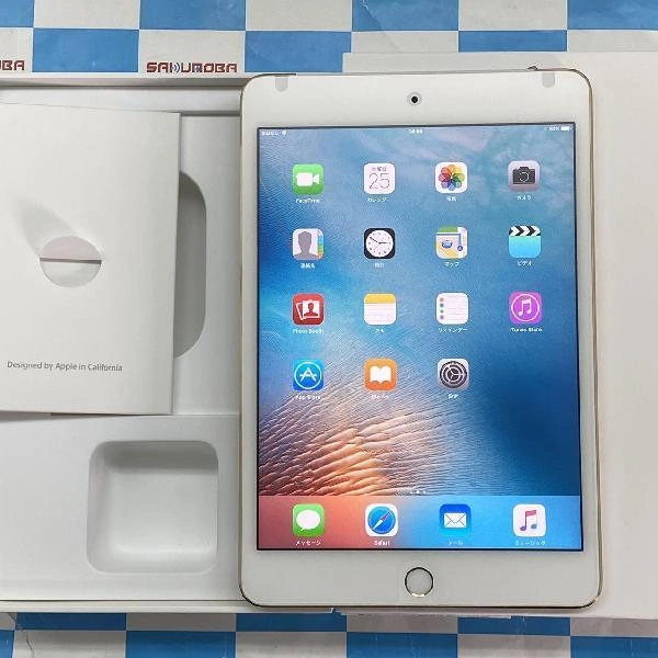 iPad mini 第4世代 au版SIMフリー 64GB MK752J/A A1550 新品同様品 ゴールド