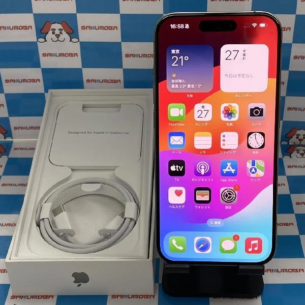 iPhone15 Pro Apple版SIMフリー 128GB MTU93J/A A3101 新品同様品 No 商品カラー