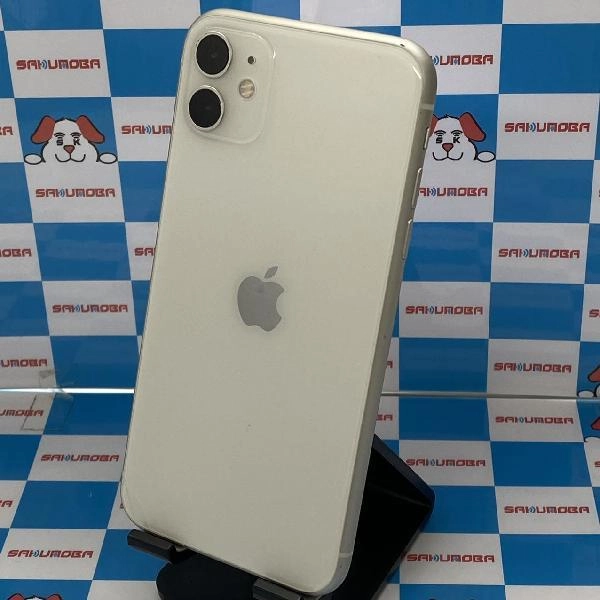 iPhone11 au版SIMフリー 64GB MWLU2J/A A2221 背面割れ ジャンク品 ホワイト