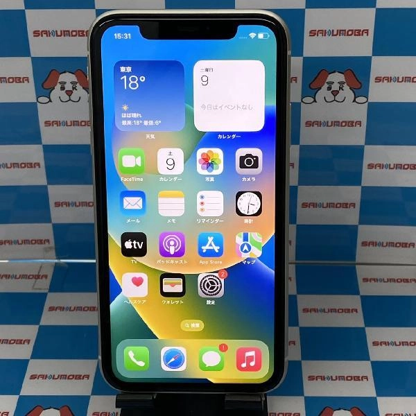 iPhone11 au版SIMフリー 64GB MWLU2J/A A2221 背面割れ ジャンク品 ホワイト