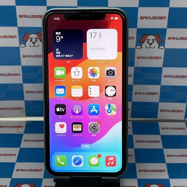 iPhone11 au版SIMフリー 128GB MWM62J/A A2221 美品 グリーン