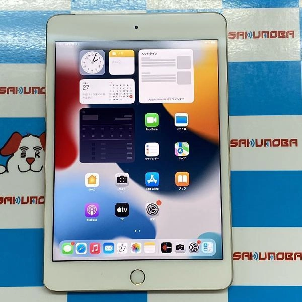 iPad mini 第4世代 au版SIMフリー 32GB MNWG2J/A A1550 新品同様 ゴールド