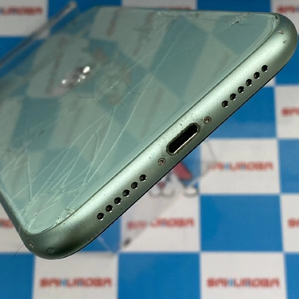 iPhone11 SoftBank版SIMフリー 64GB MWLY2J/A A2221 ジャンク品 グリーン