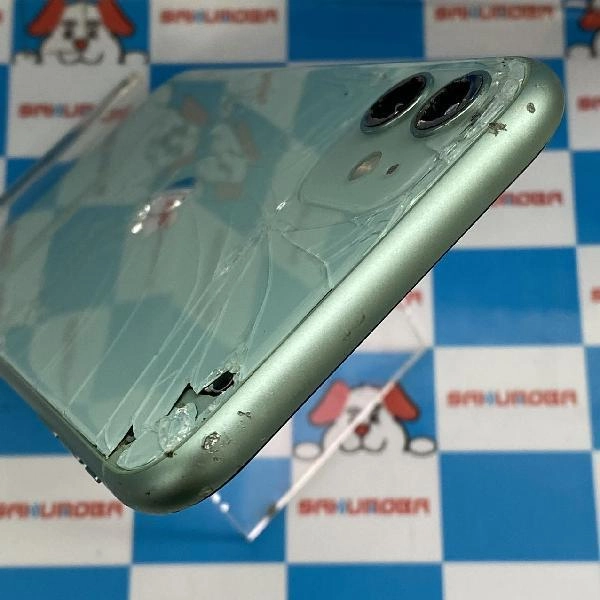 iPhone11 SoftBank版SIMフリー 64GB MWLY2J/A A2221 ジャンク品 グリーン