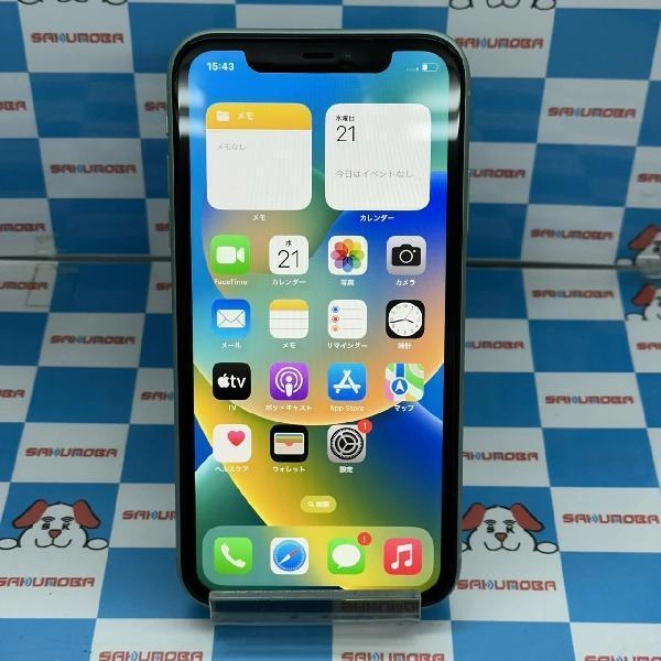 iPhone11 au版SIMフリー 128GB MWM62J/A A2221 極美品 グリーン