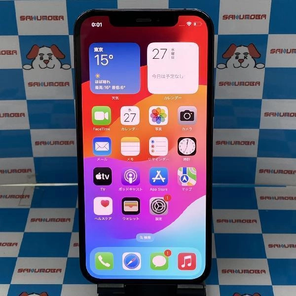 iPhone12 Pro Apple版SIMフリー 128GB MGM83J/A A2406 美品 パシフィックブルー