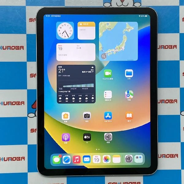 iPad 第10世代 au版SIMフリー 64GB MQ6J3J/A A2757 極美品 シルバー