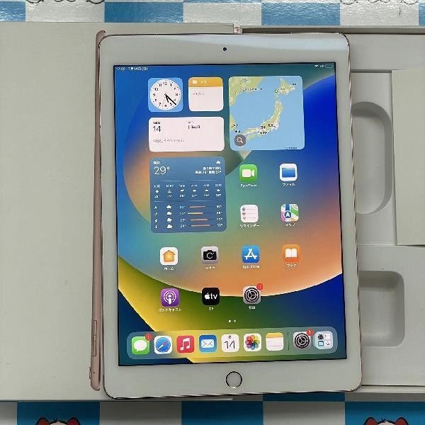iPad Pro 9.7インチ Apple版SIMフリー 128GB NLYL2J/A A1674 ジャンク品 ローズゴールド