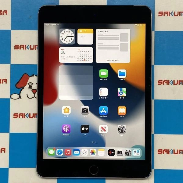 iPad mini 第4世代 au版SIMフリー 16GB MK6Y2J/A A1550 極美品 スペースグレイ