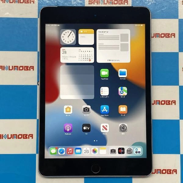 iPad mini 第4世代 au版SIMフリー 128GB MK762J/A A1550 極美品 スペースグレイ