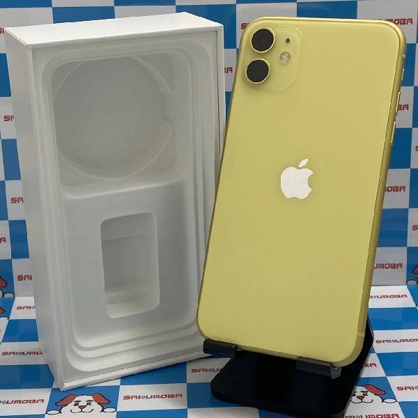 iPhone11 au版SIMフリー 128GB MWM42J/A A2221 イエロー