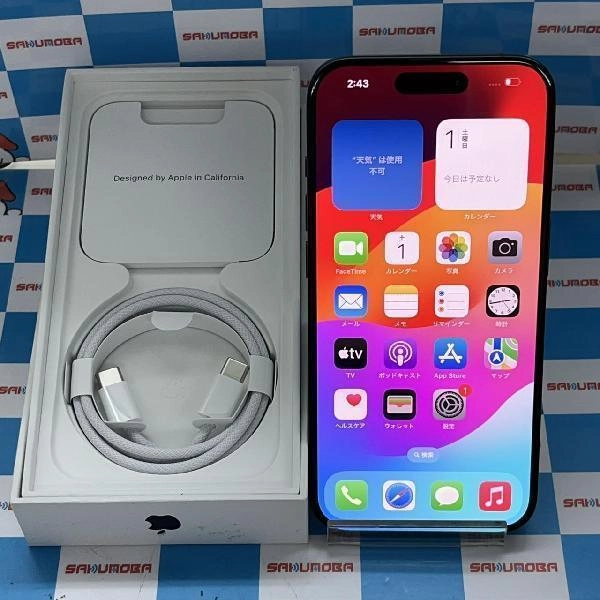 iPhone15 Pro Apple版SIMフリー 256GB MTUG3J/A A3101 新品同様 No 商品カラー