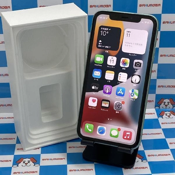 iPhone11 au版SIMフリー 64GB MWLY2J/A A2221 美品 グリーン