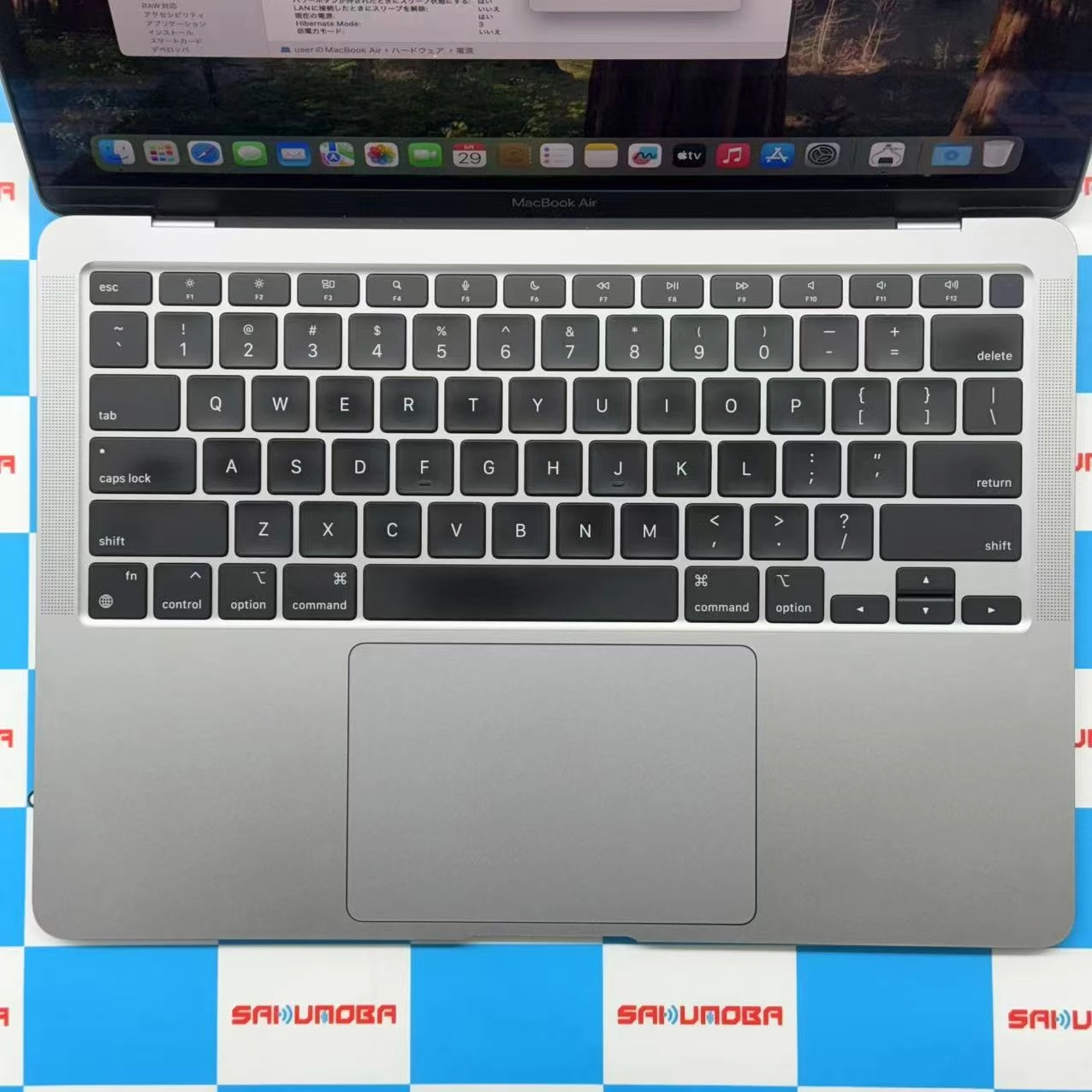 MacBook Air 13インチ Late2020 Apple M1 8GB/256GB スペースグレイ 7GPU 8CPU A2337 USキーボート