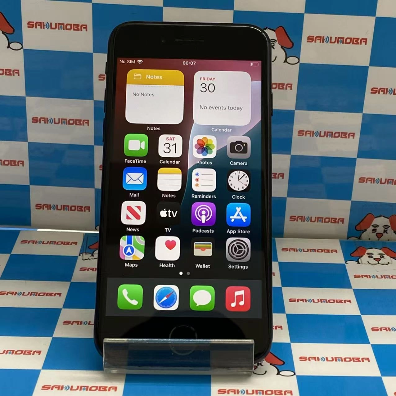 iPhoneSE 第3世代 64GB ミッドナイト MMX53LL/A 海外版SIMフリー 美品