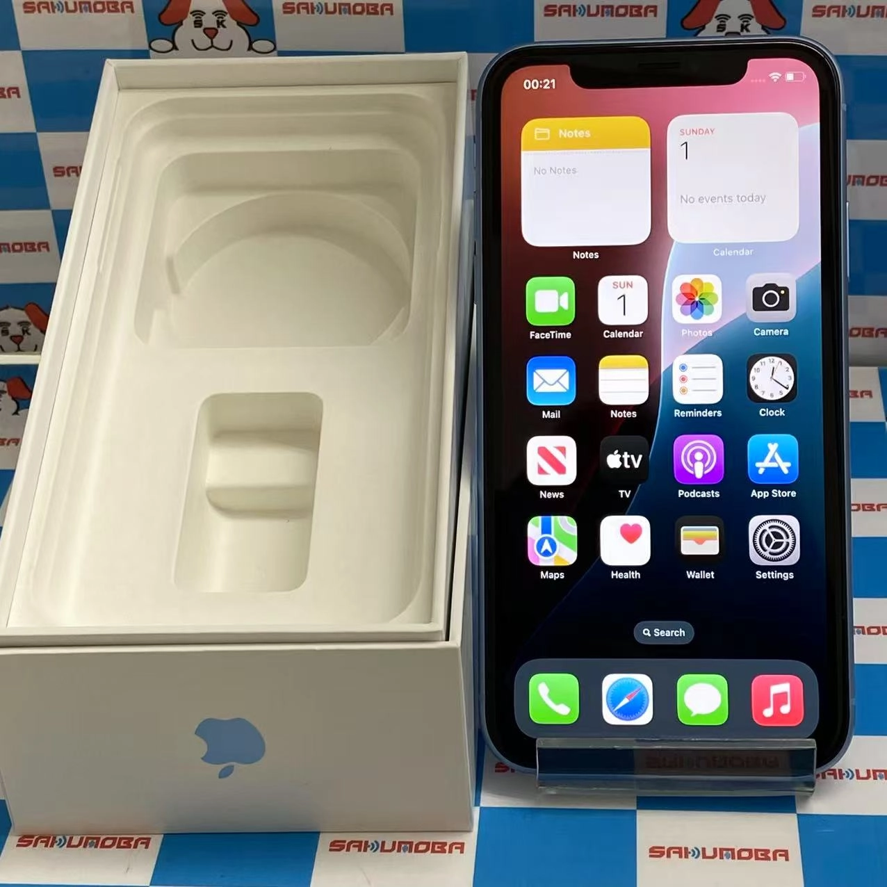 iPhoneXR 64GB ブルー MT0E2J/A SoftBank版SIMフリー 極美品