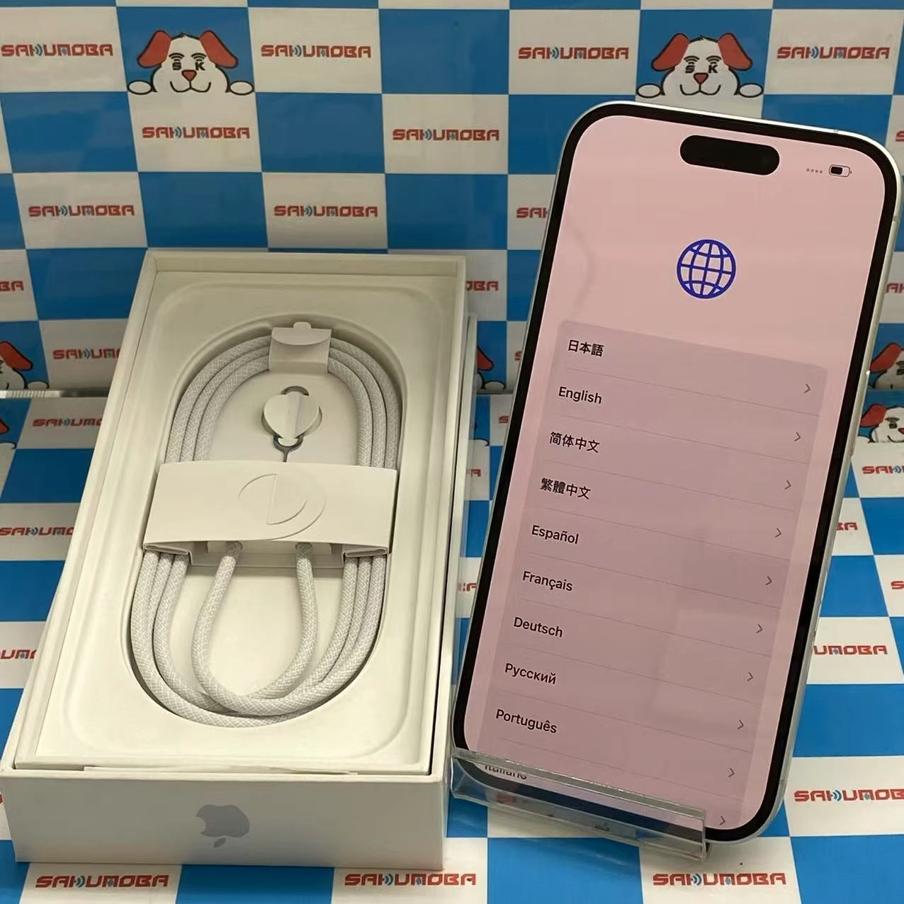 iPhone16 128GB ホワイト MYDR3J/A AU版SIMフリー 新品同様品 au