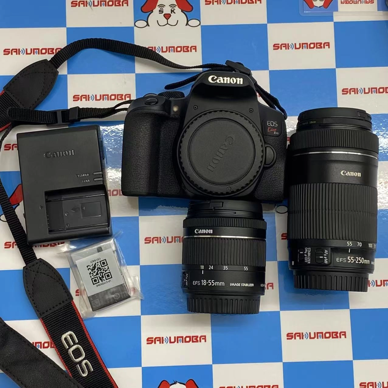 Canon キャノン EOS Kiss X10i ダブルズームキット デジタル一眼レフカメラ 極美品 ブラック