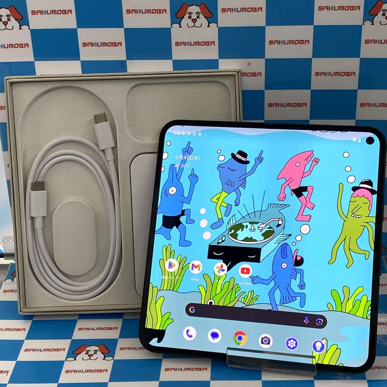 Google Pixel 9 Pro Fold 256GB Obsidian GC15S AU版SIMフリー 美品 au