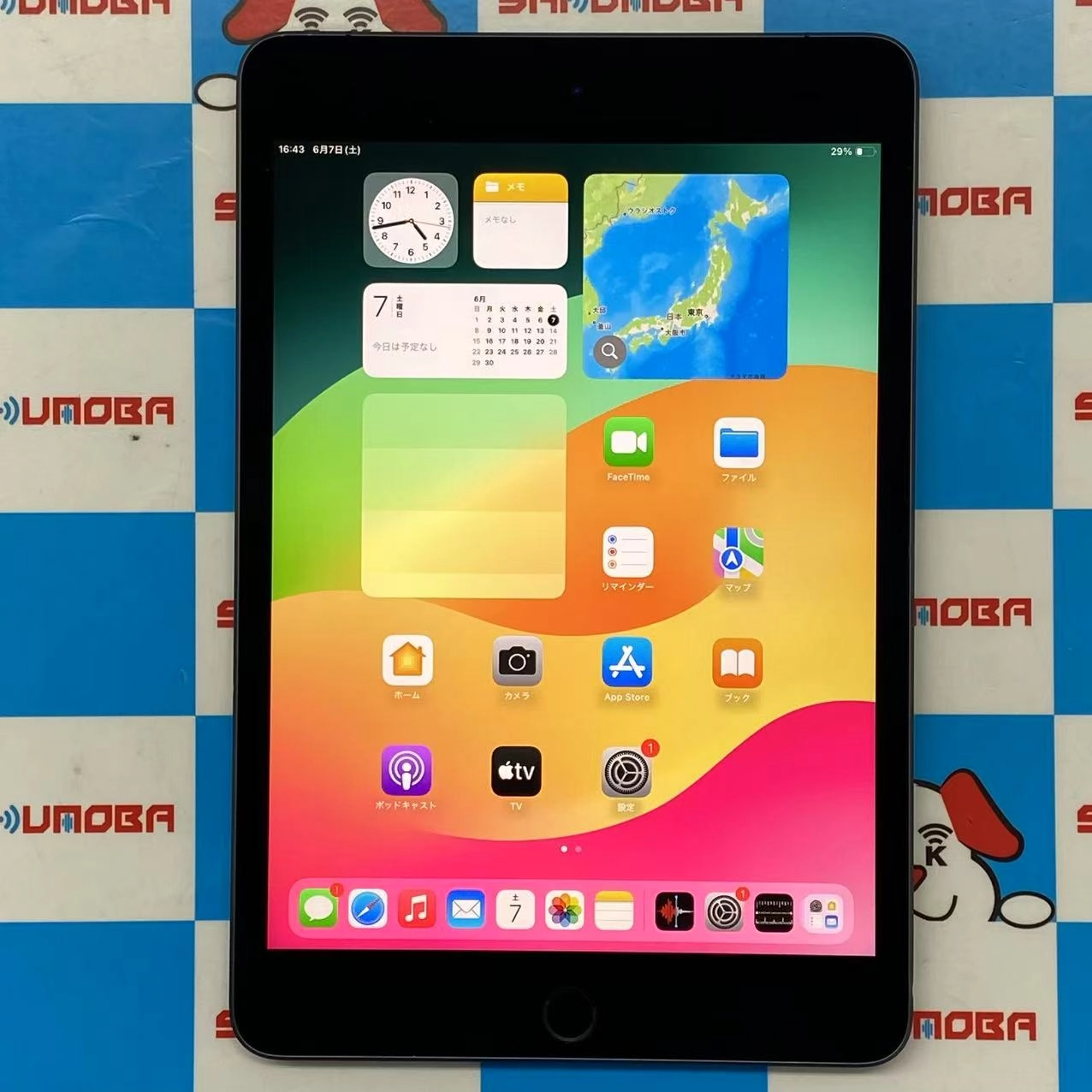 iPad mini 第5世代 Wi-Fi+Cellular モデル 64GB スペースグレイ MUX52J/A AU版SIMフリー au