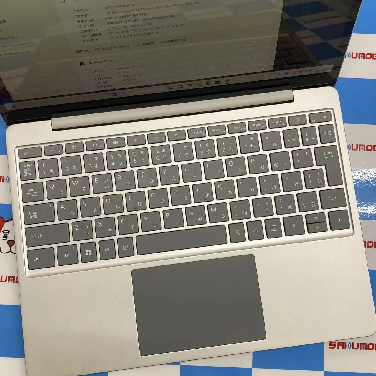 Surface Laptop Go 2 Core i5 8GB/128GB プラチナ 8QC-00015 新品同様品