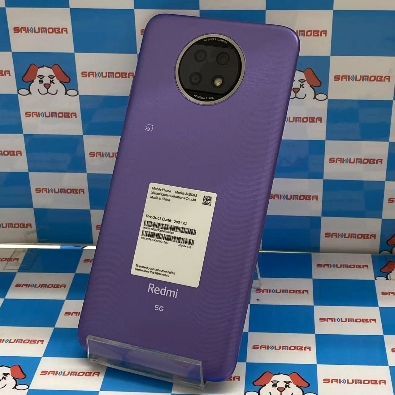 Redmi Note 9T 64GB ディブレイクパープル A001XM SoftBank版SIMフリー 美品