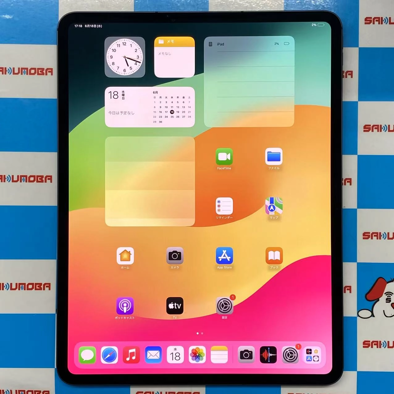 iPad Pro 13インチ 第1世代 Wi-Fi + Cellular 256GB スペースブラック MVXR3J/A SoftBank 極美品