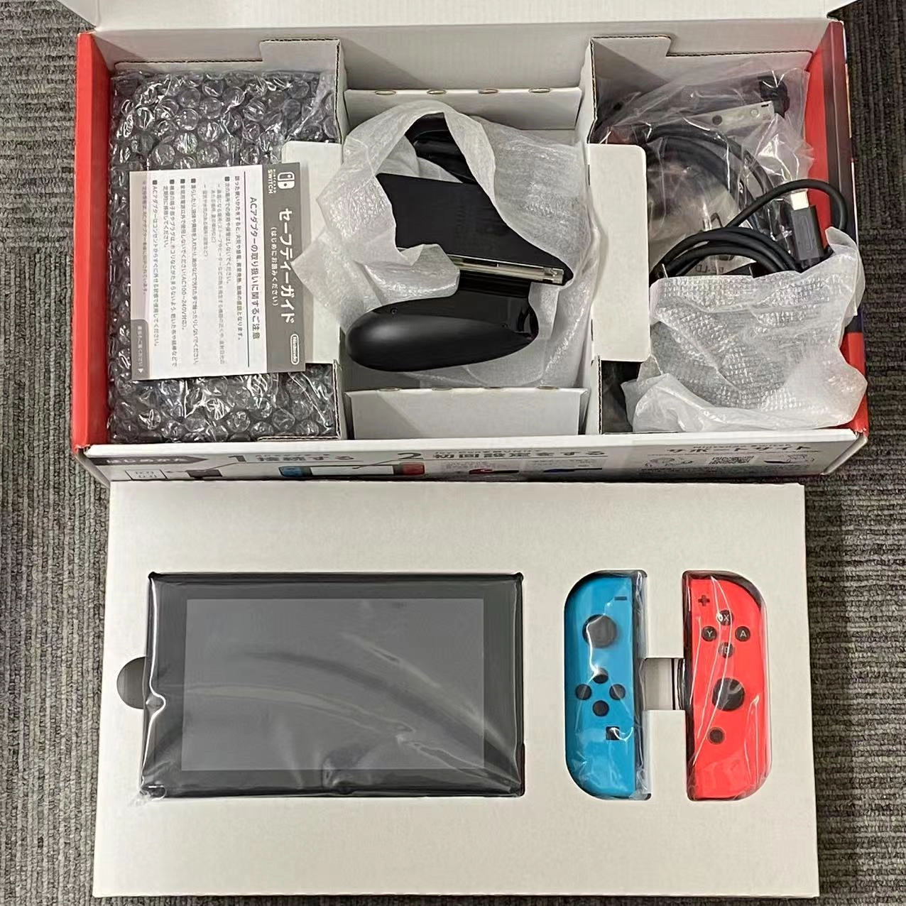 Nintendo Switch 2019年モデル 32GB ネオンブルー/ネオンレッド HAD-S-KABAA 美品