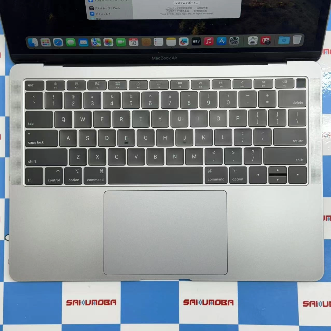 Macbook air 13インチ Retina2018 1.6GHz Core i5 8GB/256GB スペースグレイ A1932 USキーボード