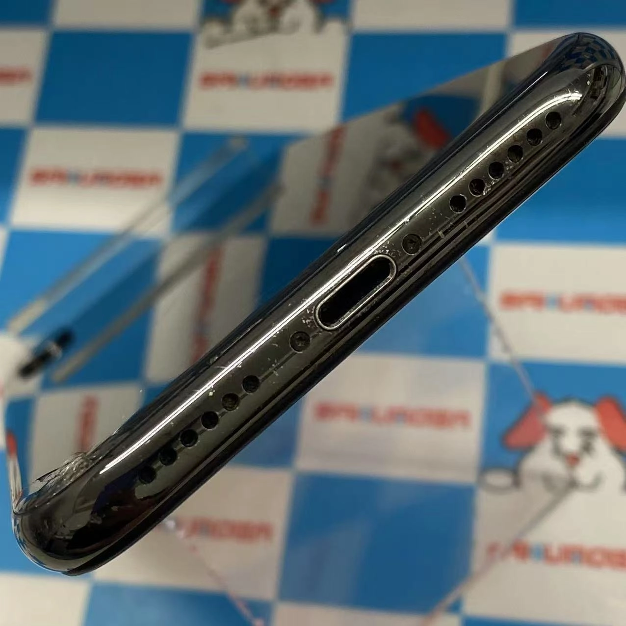 iPhoneX 64GB スペースグレイ MQAX2J/A AU版SIMフリー FaceID不可 ジャンク品