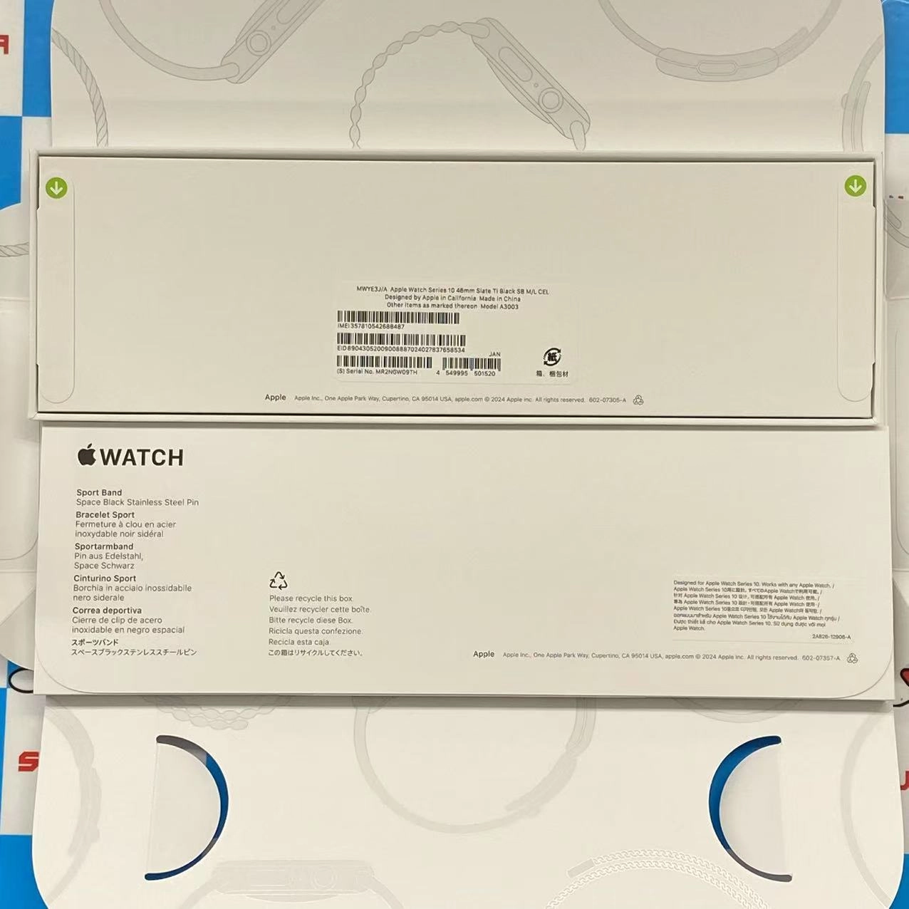 Apple Watch Series10 46mm GPS+Cellularモデル 64GB スレート MWYE3J/A SoftBank 未開封未使用品