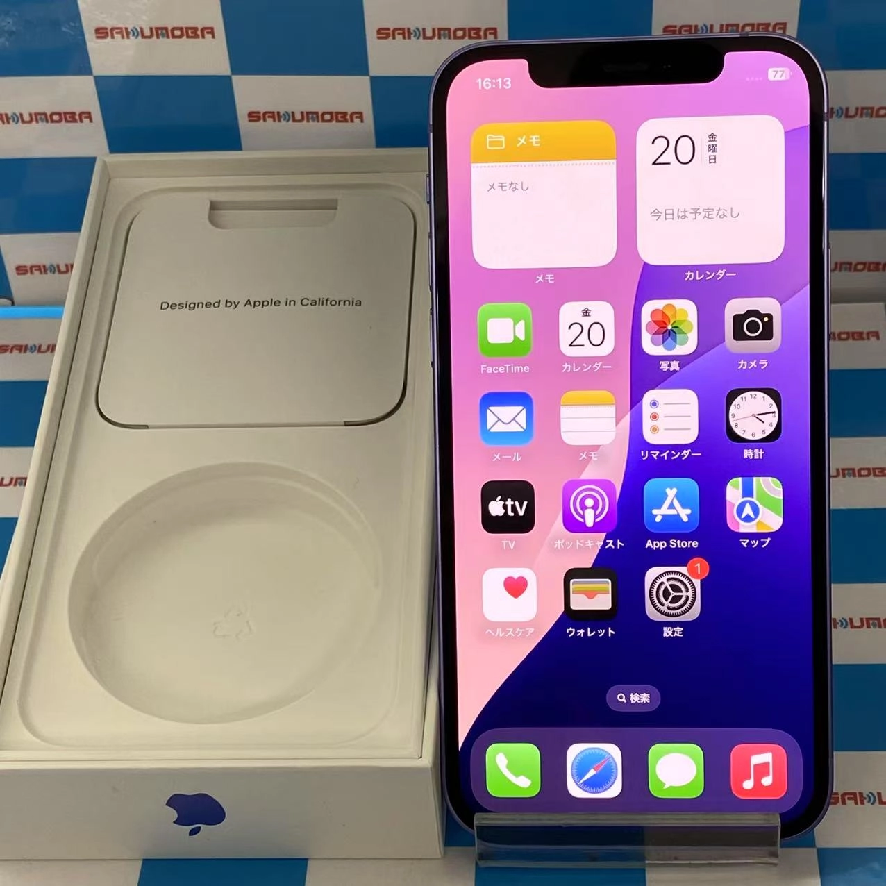 iPhone12 64GB パープル MJNH3J/A AU版SIMフリー 美品 au