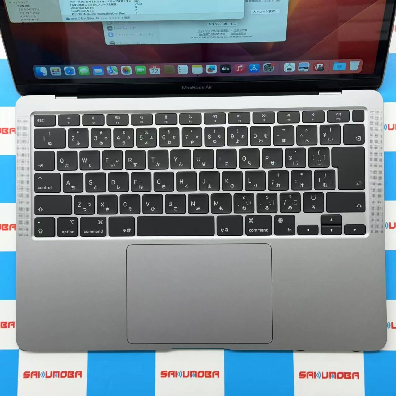 MacBook Air 13インチ 2020 M1 8CPU 7GPU 16GB/256GB スペースグレイ Z124000E6 新品同様