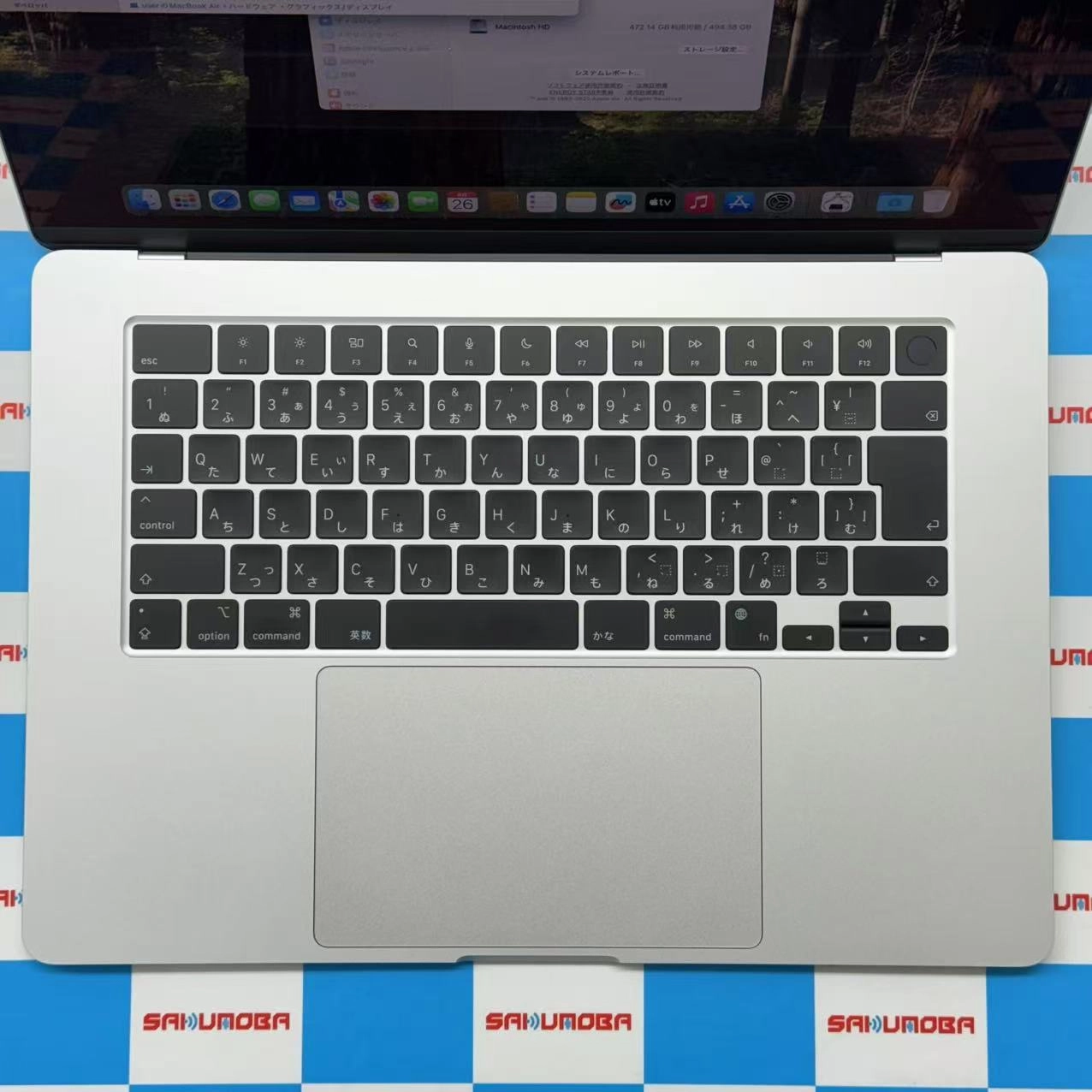 MacBook Air 15インチ Early2024 Apple M3 8GB/512GB 8CPU 10GPU シルバー Z1BR0004U 極美品