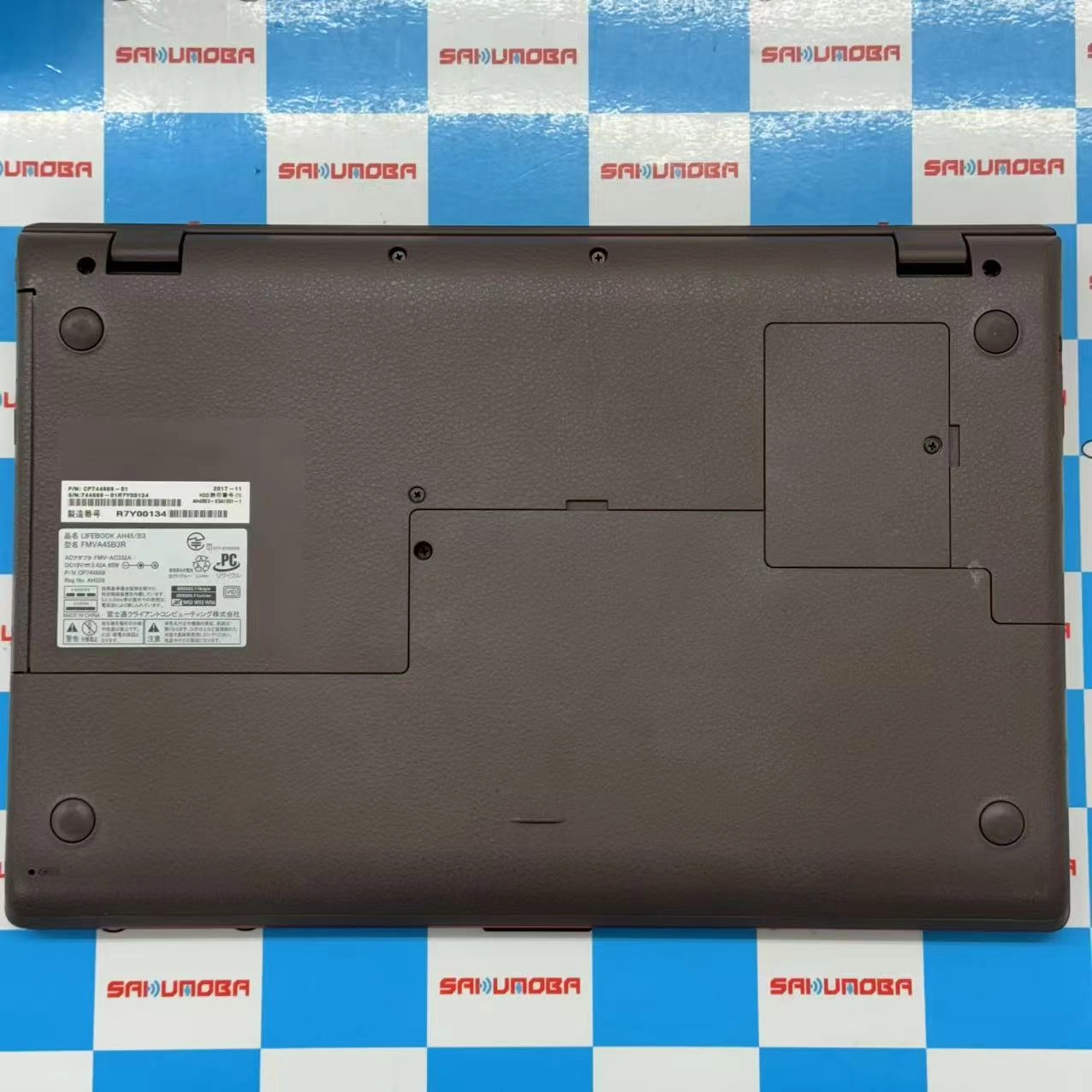 FMV LIFEBOOK AH45/B3 4GB/1TB Core i3-7130U ガーネットレッド FMVA45B3R メモリ：4GB　HDD：1TB