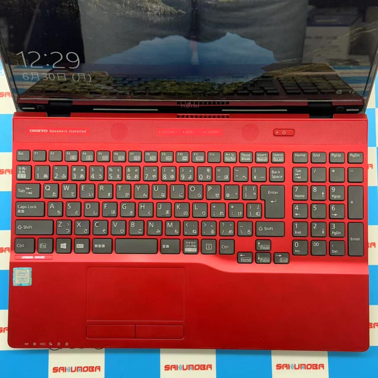 FMV LIFEBOOK AH45/B3 4GB/1TB Core i3-7130U ガーネットレッド FMVA45B3R メモリ：4GB　HDD：1TB