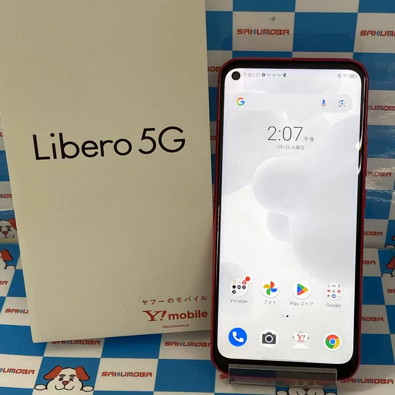Libero 5G 64GB レッド A003ZT Y!mobile版SIMフリー 極美品