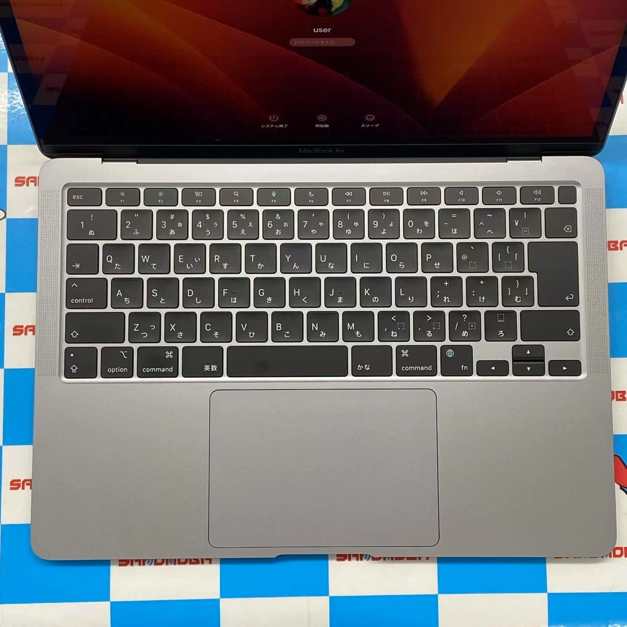 MacBook Air 13インチ Late2020 Apple M1 8GB 8CPU 7GPU 256GB スペースグレイ MGN63J/A 新品同様 8GB/256GB