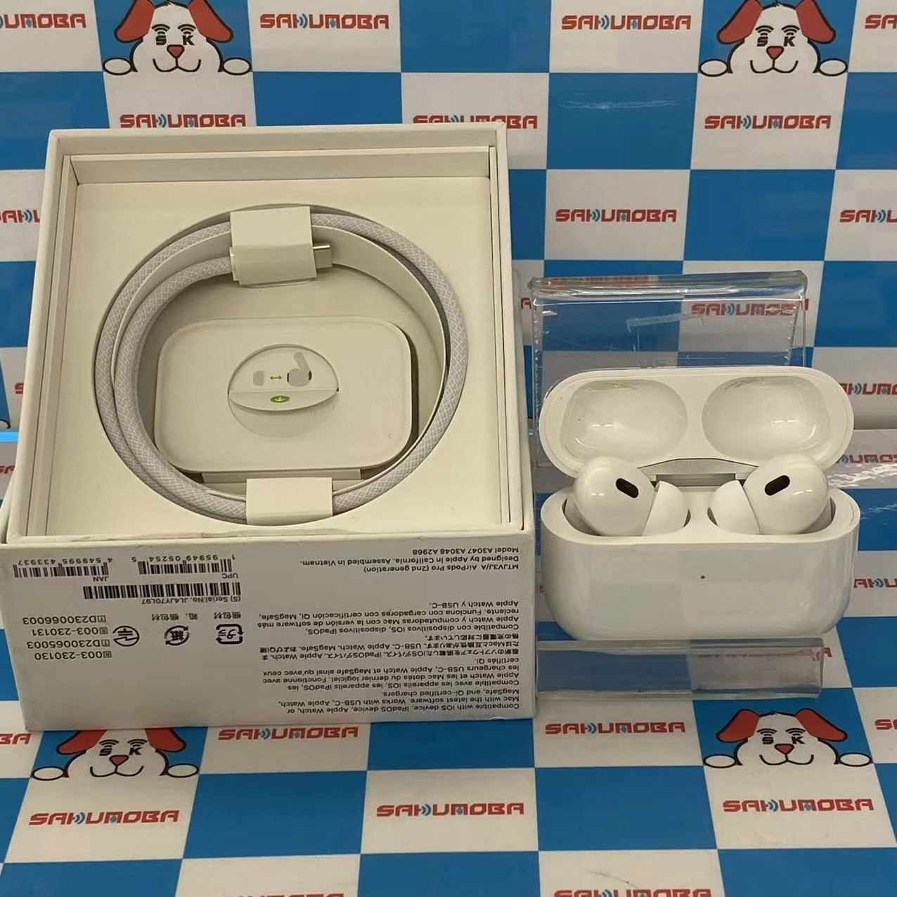 AirPods Pro 第2世代 MagSafe充電ケース(USB-C)付き ホワイト MTJV3J/A 新品同様品