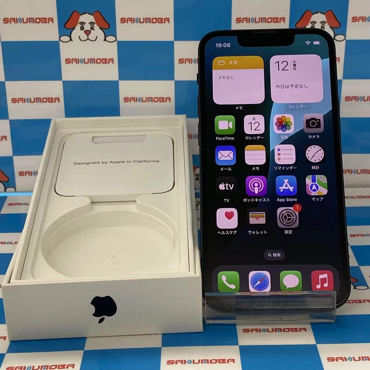 iPhone13 mini 128GB ミッドナイト NLJC3J/A SIMロック解除済 au 美品