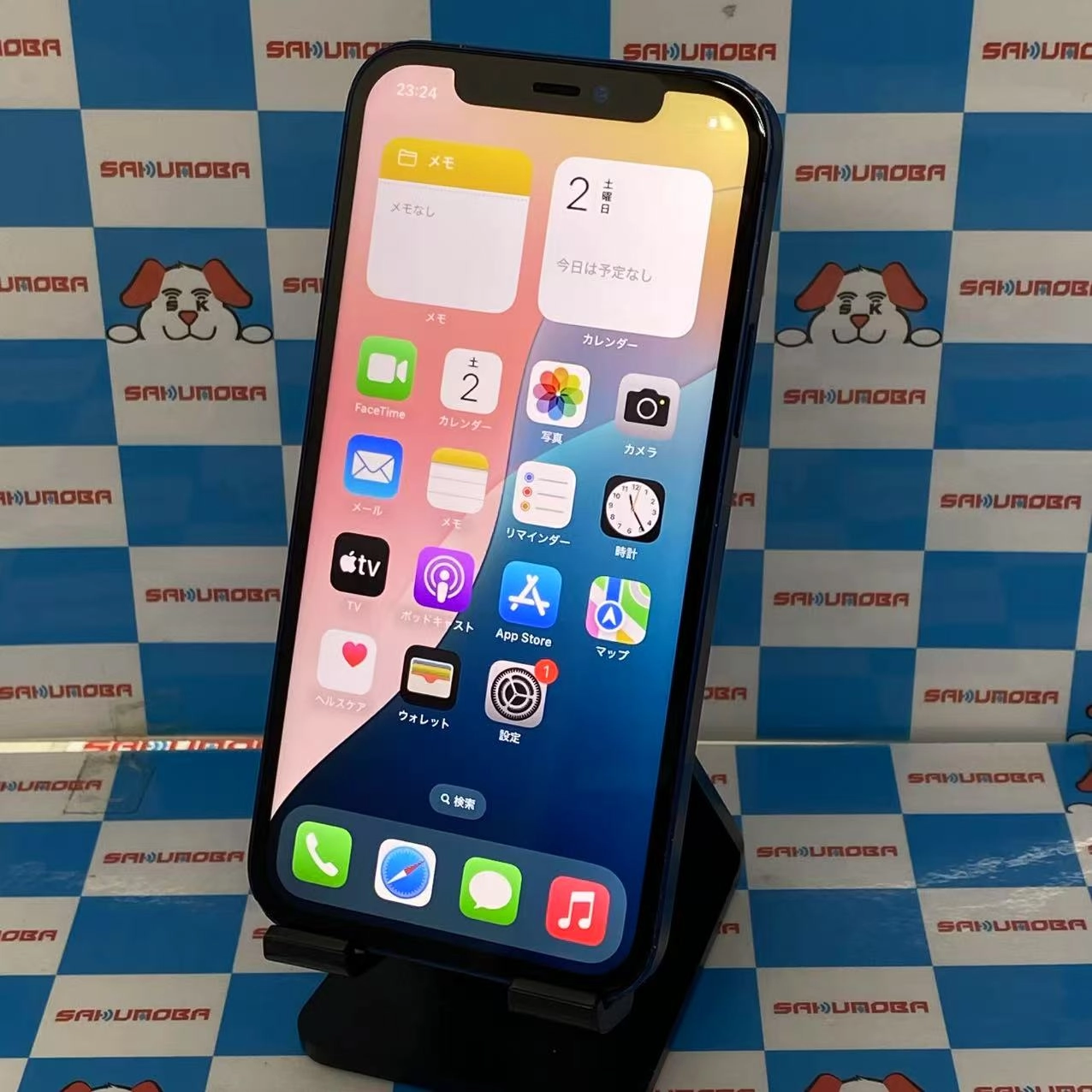 iPhone12 64GB ブルー MGHR3J/A AU版SIMフリー ジャンク品 au