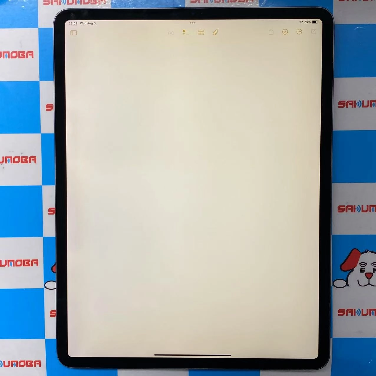 iPad Pro 12.9インチ 第3世代 Wi-Fiモデル 64GB スペースグレイ MTEL2LL/A SIMフリー 訳あり品