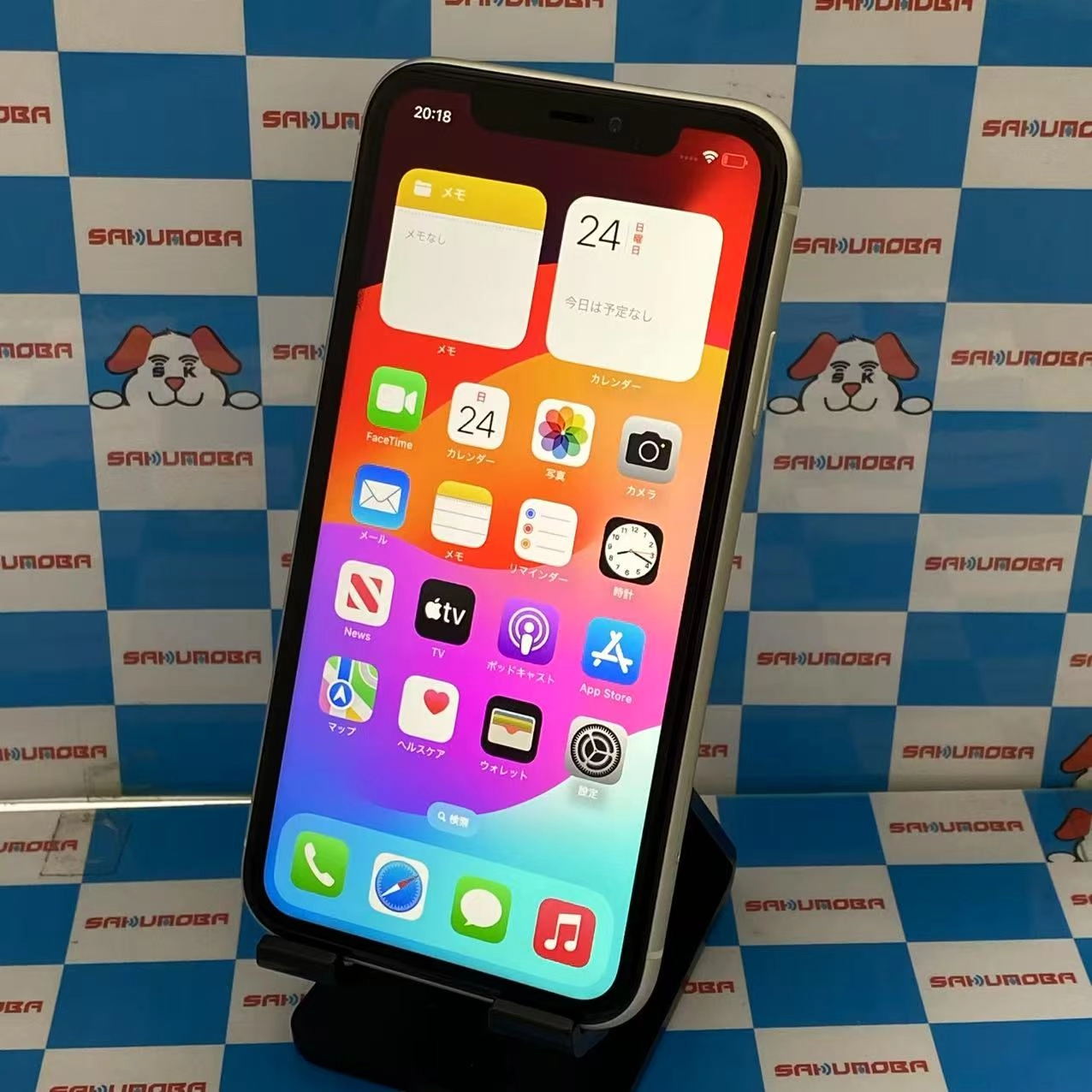 iPhone11 128GB ホワイト MWM22J/A AU版SIMフリー ジャンク品 au