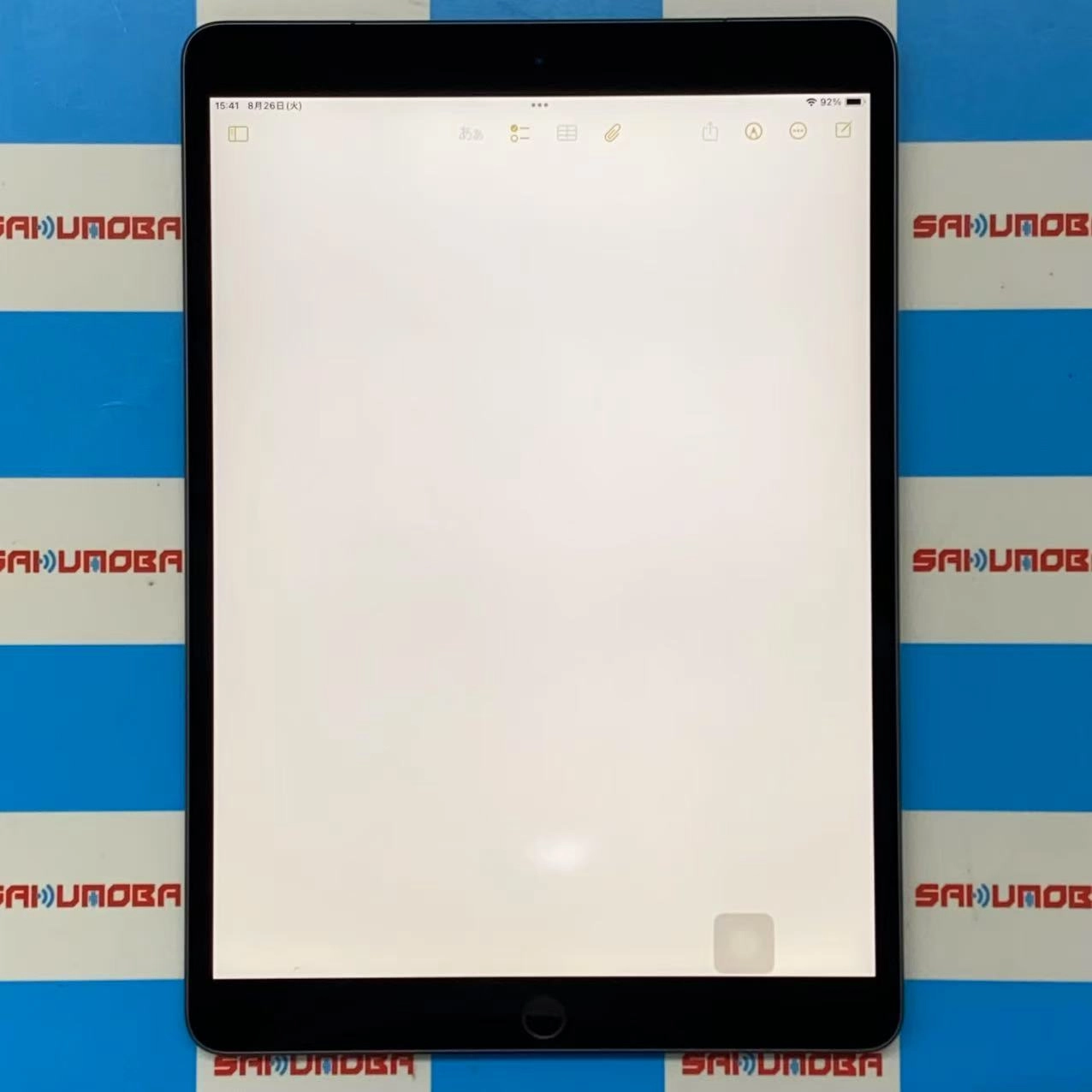 iPad Air 第3世代 Wi-Fi+Cellularモデル 64GB スペースグレイ MV0D2J/A au版 訳あり品