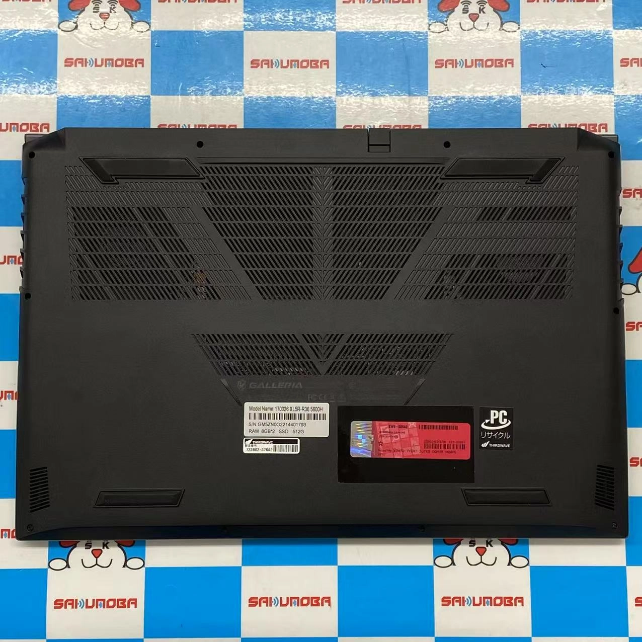 GALLERIA XL5R-R36 Ryzen 5 5600H 16GB/512GB 3.30 GHz ブラック 美品