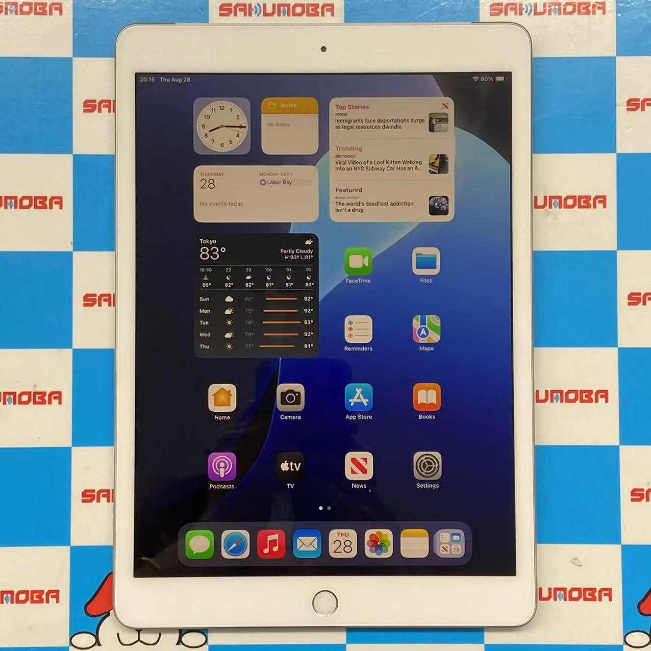 iPad 第7世代 Wi-Fi+Cellularモデル 32GB シルバー NW6C2J/A docomo版SIMフリー ジャンク品