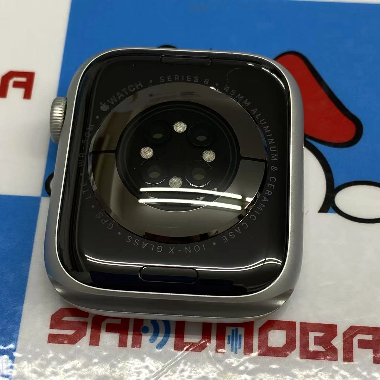 Apple Watch Series8 45mm GPS+Cellularモデル ** シルバーアルミニウムケース MP523J/A SIMフリー 極美品