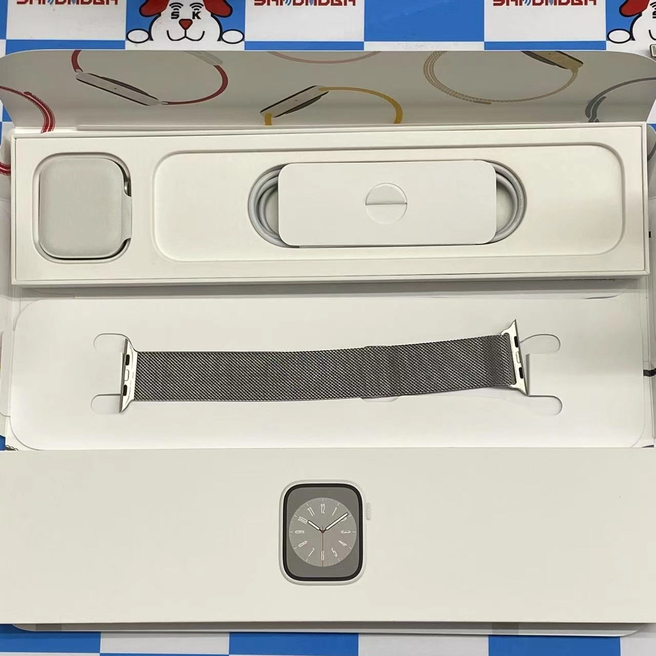 Apple Watch Series8 45mm GPS+Cellularモデル ** シルバーアルミニウムケース MP523J/A SIMフリー 極美品